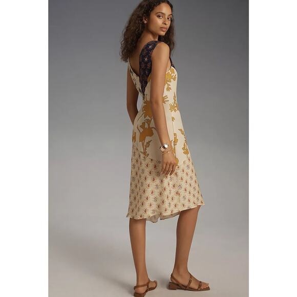 NWT ANTHROPOLOGIE Plenty by Tracy Reese Sleeveless Asymmetrical Midi Dress SMALL - Picture 3 of 4